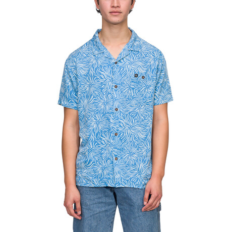 Austin Short Sleeve Button Up Shirt // Parisian Blue (S)