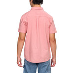 Hughes Short Sleeve Button Up Shirt // Dusty Rose (M)