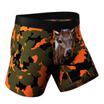 The Bambi Bunchers // Orange Camo Deer Ball Hammock® Pouch Underwear (XL)