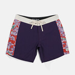 Heritage Isle Floral Stripe Trunk // Purple (2XL)