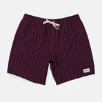 Linen Stripe Jam // Purple (XL)