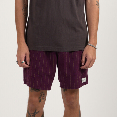 Linen Stripe Jam // Purple (S)