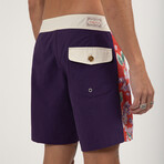 Heritage Isle Floral Stripe Trunk // Purple (2XL)