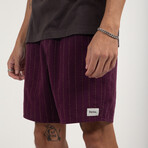 Linen Stripe Jam // Purple (S)