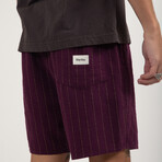 Linen Stripe Jam // Purple (S)