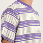 Vintage Stripe Short Sleeve T-Shirt // Natural (L)