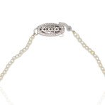 10K White Gold Pearl Necklace // 17" // Pre-Owned