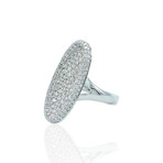 18K White Gold Diamond Ring // Ring Size: 6.25 // New