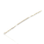 14K Yellow Gold Diamond Bracelet // 7" // New