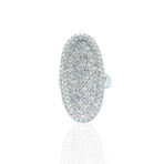 18K White Gold Diamond Ring // Ring Size: 6.25 // New