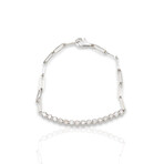 14K White Gold Diamond Bracelet // 7" // New