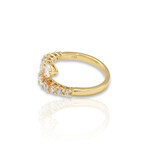 18K Yellow Gold Diamond Ring // Ring Size: 6 // New