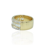 18K Yellow Gold Diamond Ring // Ring Size: 7.25 // New