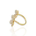 18K Yellow Gold Diamond Ring // Ring Size: 6.25 // New