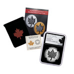 2023 $20 Canada Silver Maple Leaf Super Incuse Design Black Rhodium NGC Reverse PF70 First Releases