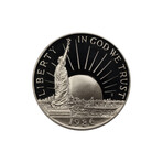 1986-S Statue Liberty Commemorative Half Dollar // Proof Condition // Deluxe Display Box