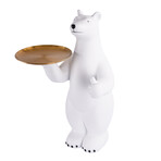 Beguiling Bear Serving Tray Table // White