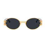 Unisex St. James Sunglasses // Black Marble + 24K Gold
