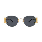 Unisex Legacy Sunglasses // Lite Black + 24K Gold