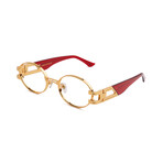 Unisex St. James Sunglasses // Ruby + 24K Gold