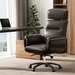 Royal Faux Leather Office Chair (White)