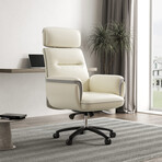 Royal Faux Leather Office Chair (White)