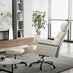 Royal Faux Leather Office Chair (White)