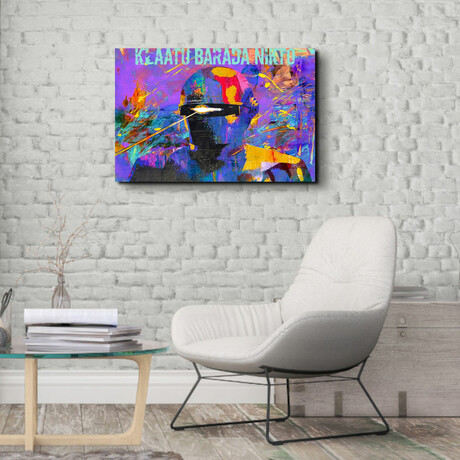 Klaatu Barada Nikto (15"H x 18"W x 1.5"D)