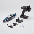 20MPH Fast RC Boat for Kids // Black + Blue