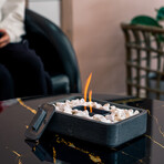 Confire Tabletop Fireplace // Single Chamber (White)