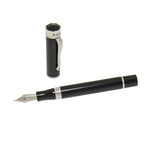 Ducale Black Fountain Pen // ISDUR3PC // New