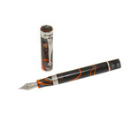 Ducale Grey and Orange Fountain Pen // ISDUR2IT // New