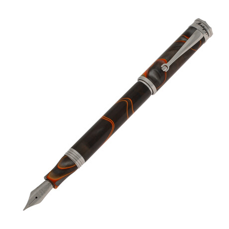 Ducale Grey and Orange Fountain Pen // ISDUR2IT // New