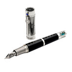 Time & Brain Limited Edition Sterling Silver + Resin (M) Fountain Pen // ISTNN3SE
