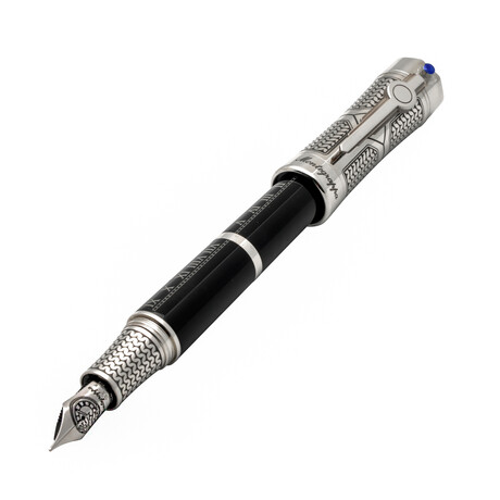 Time & Brain Limited Edition Sterling Silver + Resin (M) Fountain Pen // ISTNN3SE