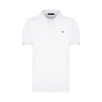 Solid Short Sleeve Polo Shirt // White (S)