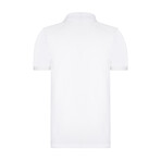 Solid Short Sleeve Polo Shirt // White (L)