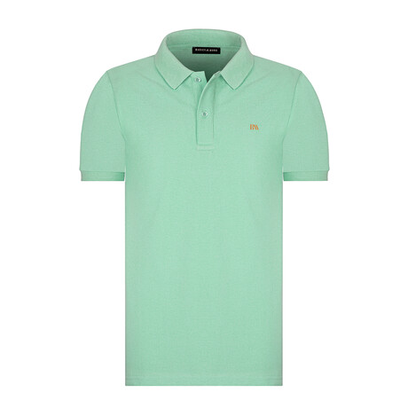 Solid Short Sleeve Polo Shirt // Mint (S)