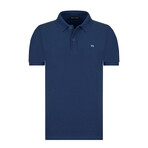 Solid Short Sleeve Polo Shirt // Navy (3XL)