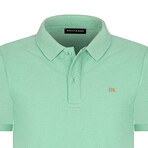 Solid Short Sleeve Polo Shirt // Mint (L)