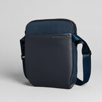 Messenger Compact Vegan Leather // Navy