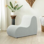 Uptown Modern Armless Accent Chair (White)