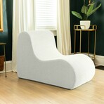 Uptown Modern Armless Accent Chair (White)