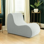 Uptown Modern Armless Accent Chair (White)