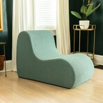 Uptown Modern Armless Accent Chair (White)