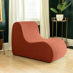 Uptown Modern Armless Accent Chair (White)