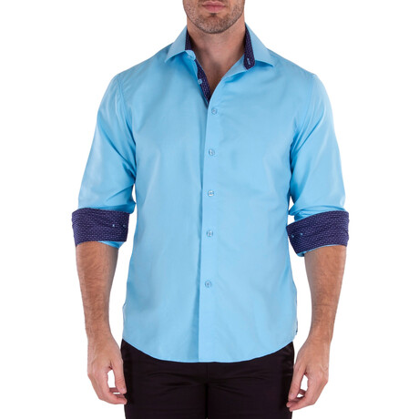 Simple Times Long Sleeve Button Up // Turquoise (XS)