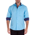 Simple Times Long Sleeve Button Up // Turquoise (M)