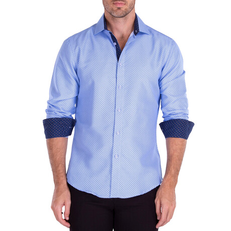 Amora Long Sleeve Button Up // Blue (XS)
