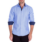 Amora Long Sleeve Button Up // Blue (XL)